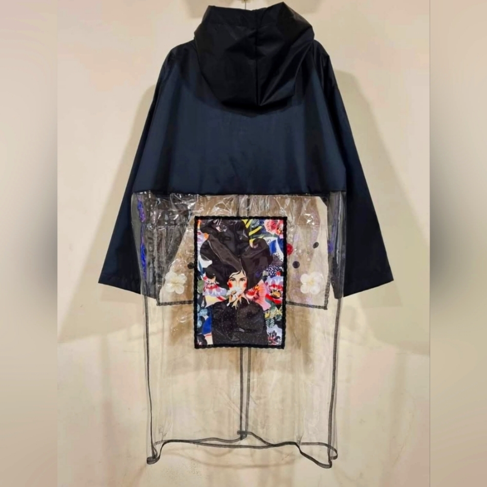 Handmade designer (rainbow)Rain Coat